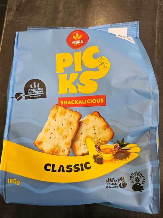 Biscoitos Picks Classico 180g - Vieira