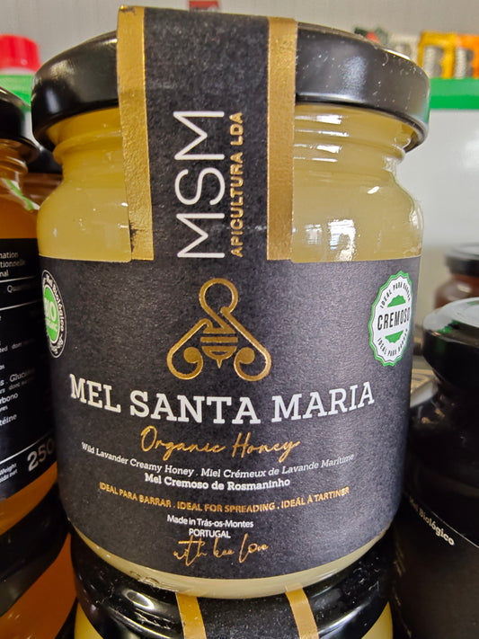 Mel Cremoso de Rosmaninho Bio 250g - Santa Maria