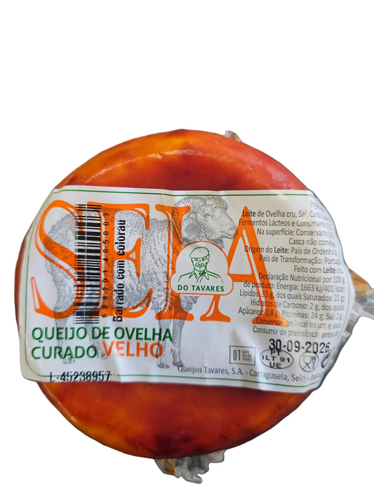 Queijo Seia de Ovelha Curado Barrado +-500g