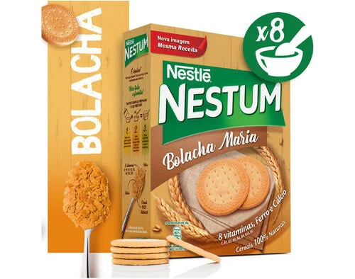 Flocos Cereais Nestum Bolacha Maria 250gr