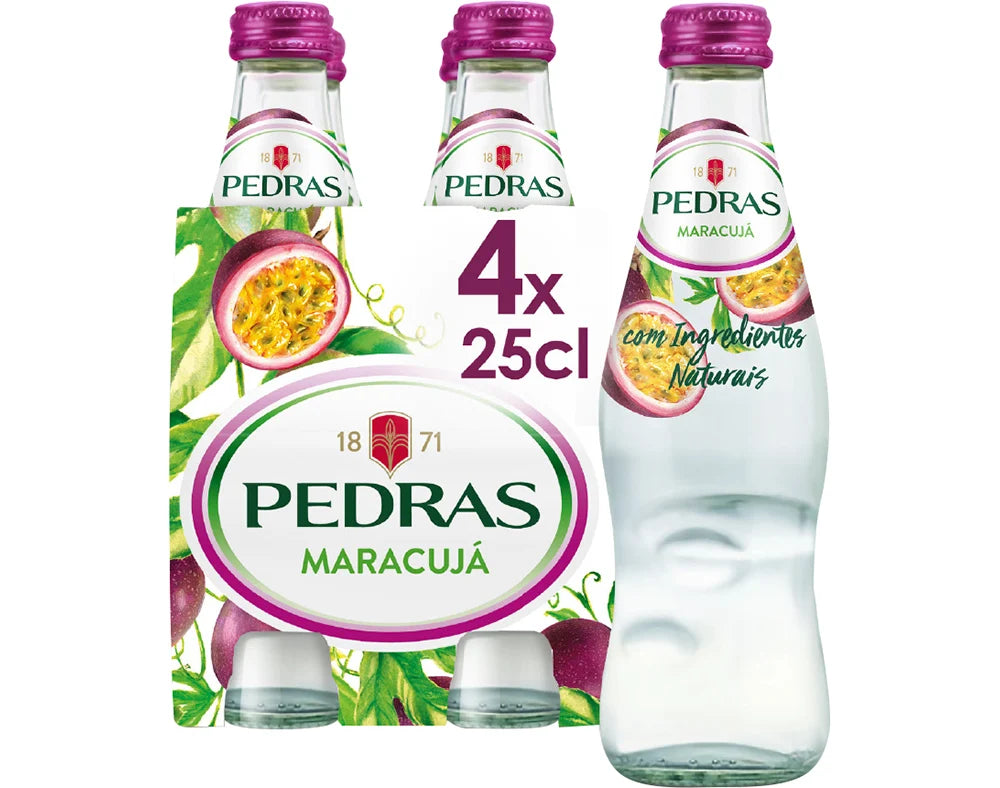 Água Com Gás Pedras Salgadas de Maracujá 4x25cl