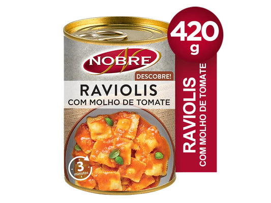 Raviolis de Bovino com Molho de Tomate 420gr - Nobre