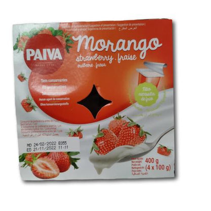 Iogurte Paiva Morango 4x100gr