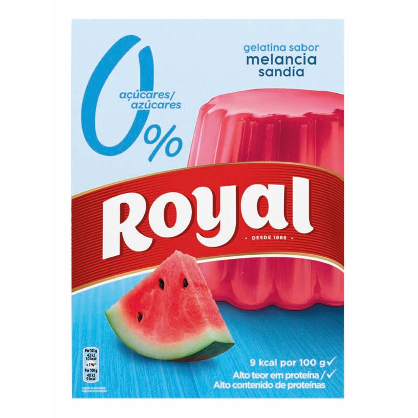 Gelatina em Pó Melancia 0% Açúcar 2x57gr - Royal