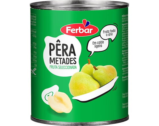 Pera Metades Calda 840g - Ferbar