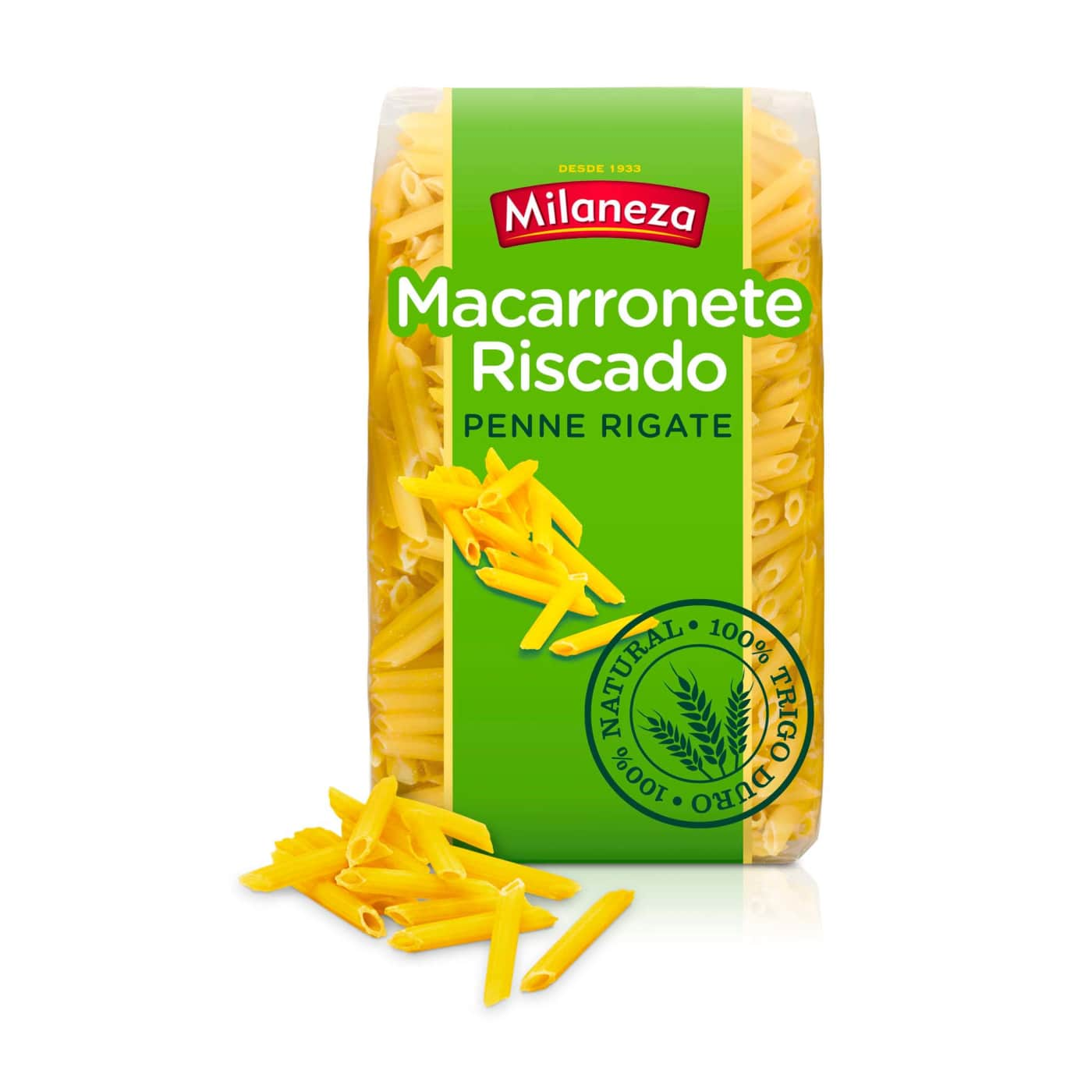 Massa Macarronete Riscado 500g - Milaneza