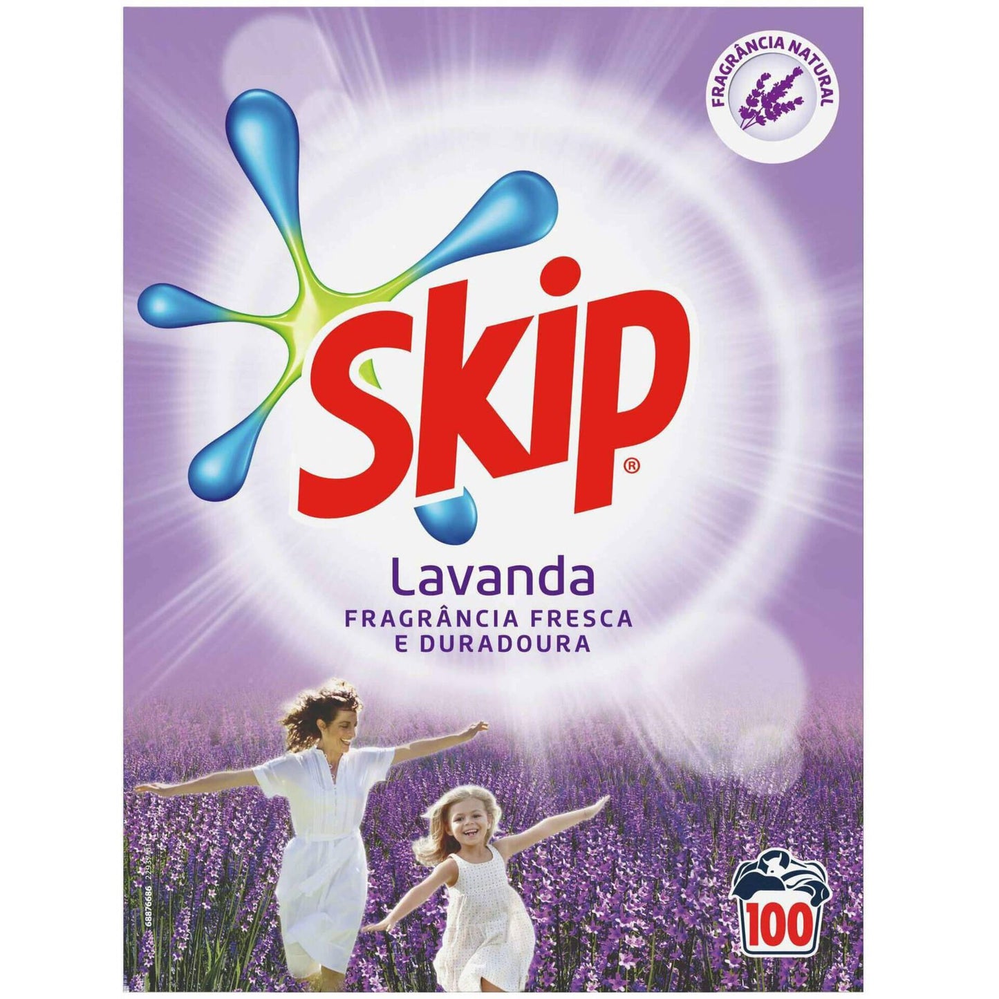 Detergente da Roupa Máquina Pó Lavanda 100 Doses - Skip