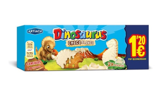 Bolachas Dinosaurus Chocolate Branco