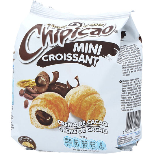 Croissants Mini com Recheio de Chocolate - Chipicao