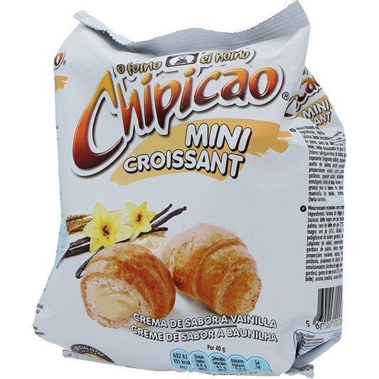 Croissants Mini com Recheio de Baunilha - Chipicao