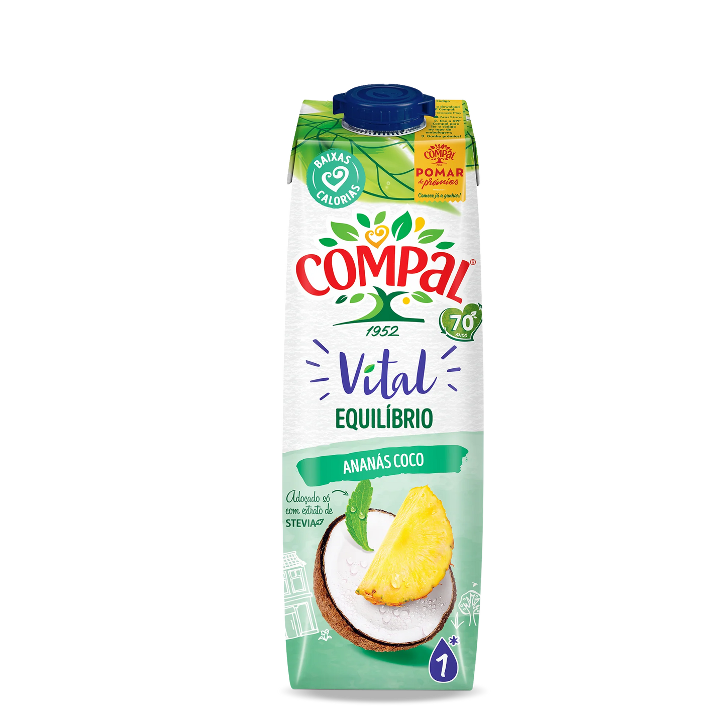 Compal Vital Ananás / Coco 1Lt