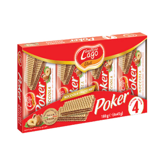 Bolachas Party Wafer Avelã 4x45gr - Lago