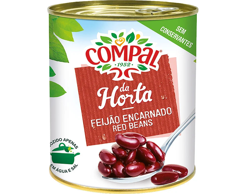 Feijão Encarnado Cozido 845gr - Compal