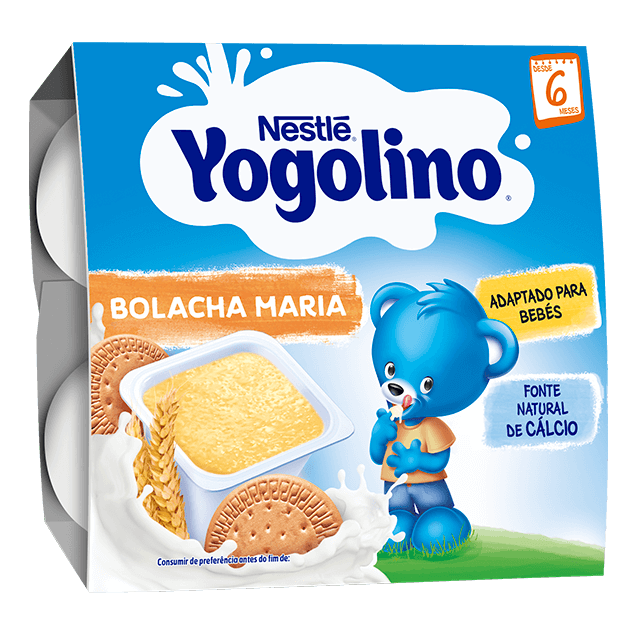 Iogurte Yogolino de Bolacha Maria 4x100gr - Nestlé