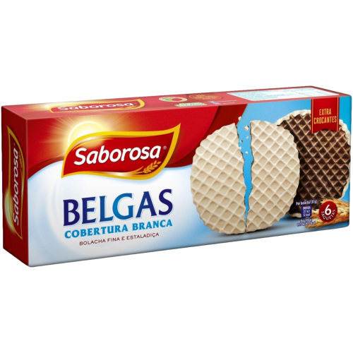 Bolachas Belgas Chocolate Branco 200gr