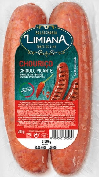 Chouriço Crioulo Picante 200gr - Limiana
