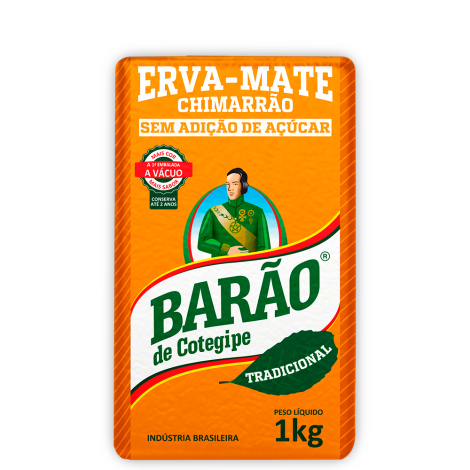 Erva Chimarrão À Vácuo Barão 1Kg