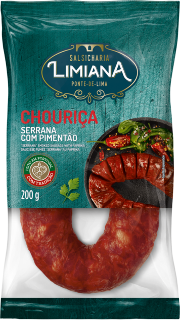 Chouriça Serrana Com Pimentão 200gr - Limiana