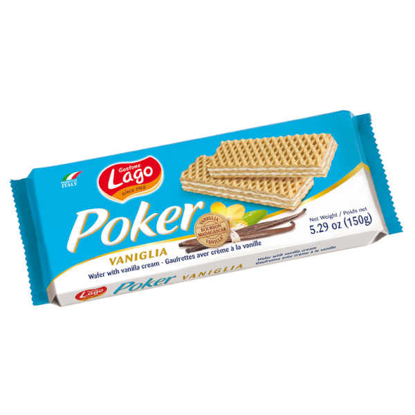 Bolacha Poker Wafer Baunilha 150gr - Lago