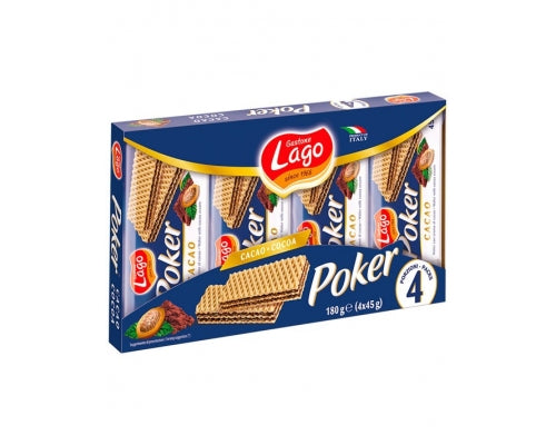 Bolachas Party Wafer Cacao 4x45gr - Lago